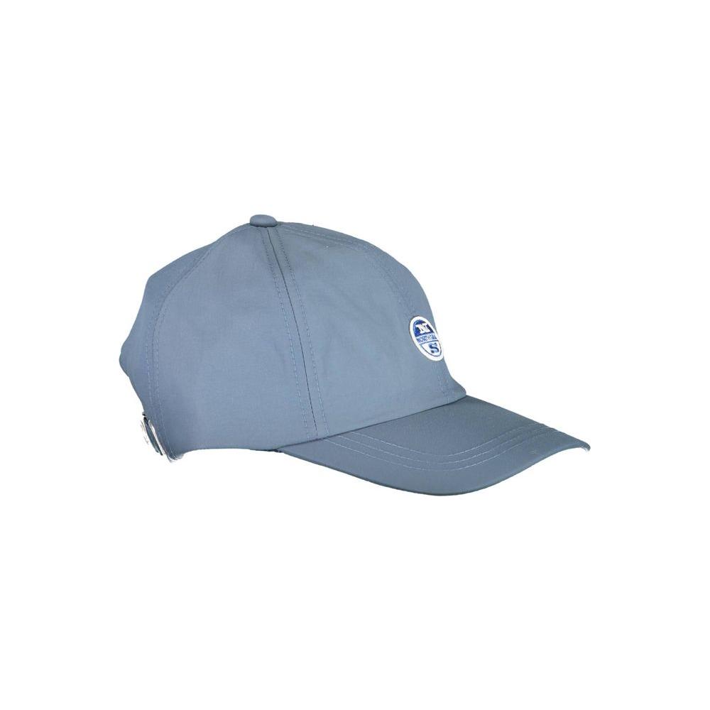 North Sails Blue Polyamide Men's Cap with Logo, Stylish & Functional for Outdoor Adventure