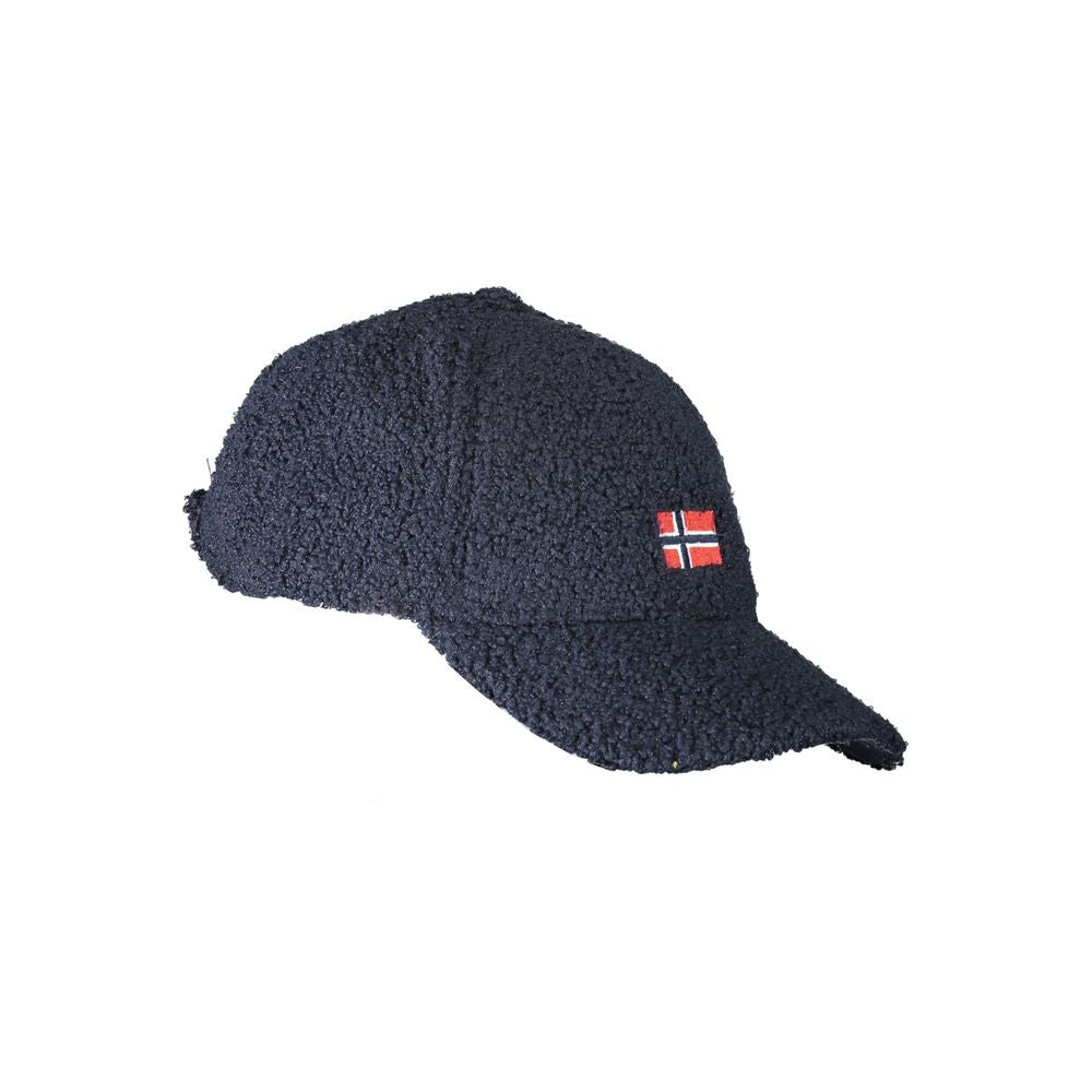 Blue Norway cap with embroidered flag on side
