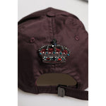 Dolce & Gabbana Brown Cotton DG Crown 6 Panels Baseball Cap HAT9683-58