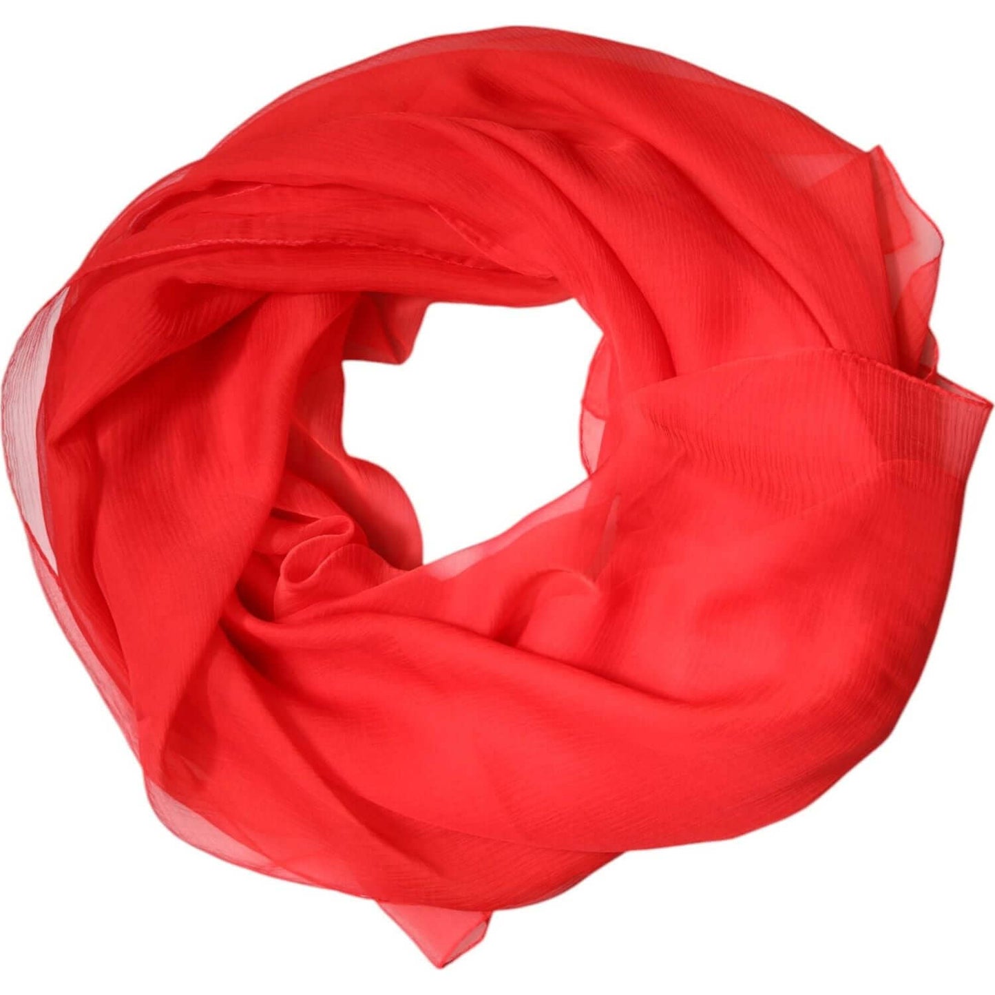 Dolce & Gabbana red silk rectangle women wrap shawl scarf, 135cm x 200cm, elegant Italian design, luxurious and vibrant accessory.