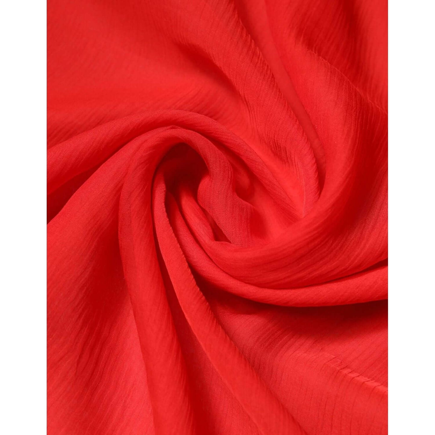 Dolce & Gabbana red silk wrap shawl scarf, 100% silk, 135x200cm, luxurious and elegant, made in Italy, close-up texture view.