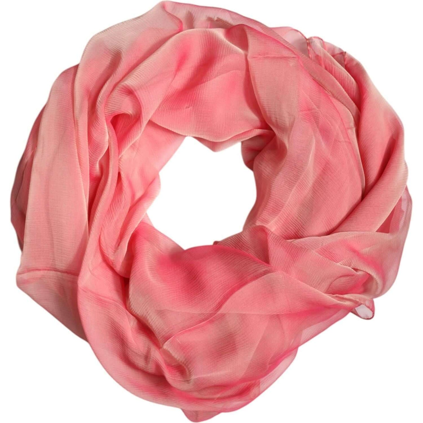 Dolce & Gabbana pink silk wrap shawl scarf for women, 100% silk, made in Italy, measuring 130cm x 200cm.