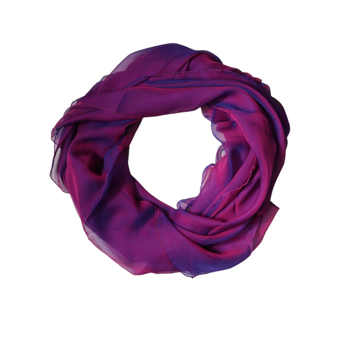 Dolce & Gabbana Purple Silk Rectangle Wrap Shawl Scarf
