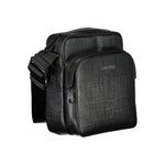 Calvin Klein Elegant Black Shoulder Bag with Contrasting Details CA-27471