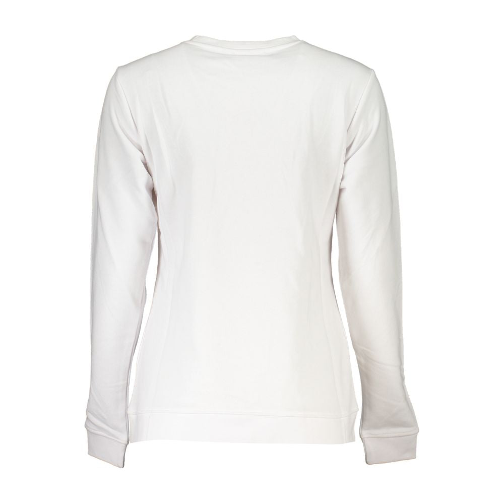 Cavalli Class White Cotton Sweater CA-26712-XXL-FBB-363