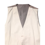 Dolce & Gabbana Beige Gray Dress Men Formal Waistcoat Vest TSH87207-48