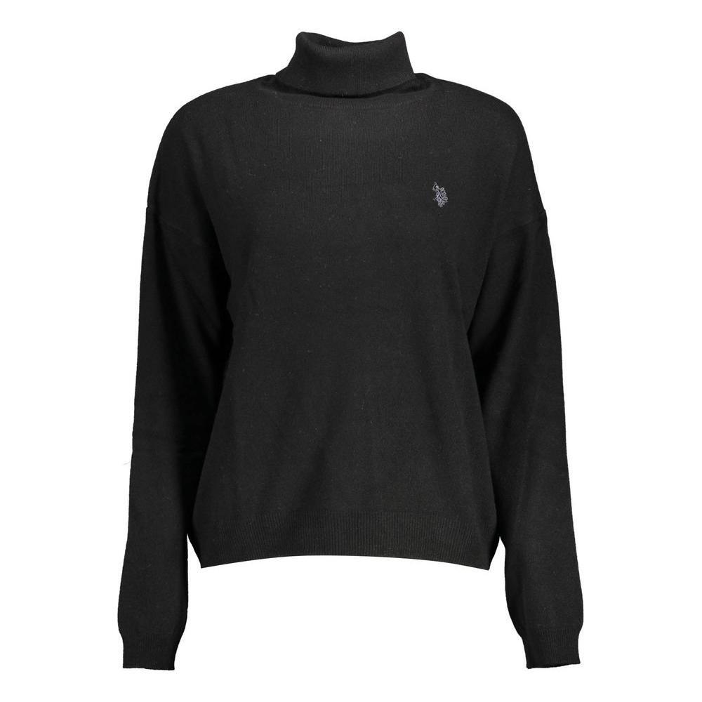U.S. POLO ASSN. Black Wool Women Sweater US-16948-XL