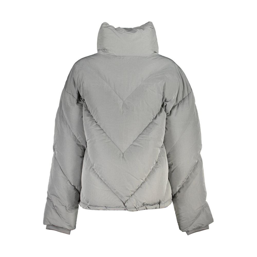 K-WAY Elegant Gray Long-Sleeved Jacket