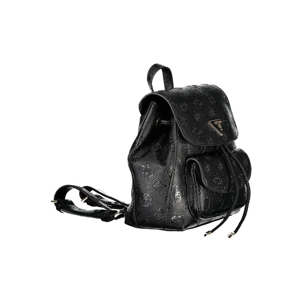Guess Jeans Black Polyethylene Backpack