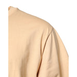 Dolce & Gabbana Beige Cotton Logo Print Crew Neck T-shirt THS90363-54
