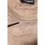 Dolce & Gabbana Beige Tie Dye Logo Print Cropped T-shirt THS90365-50
