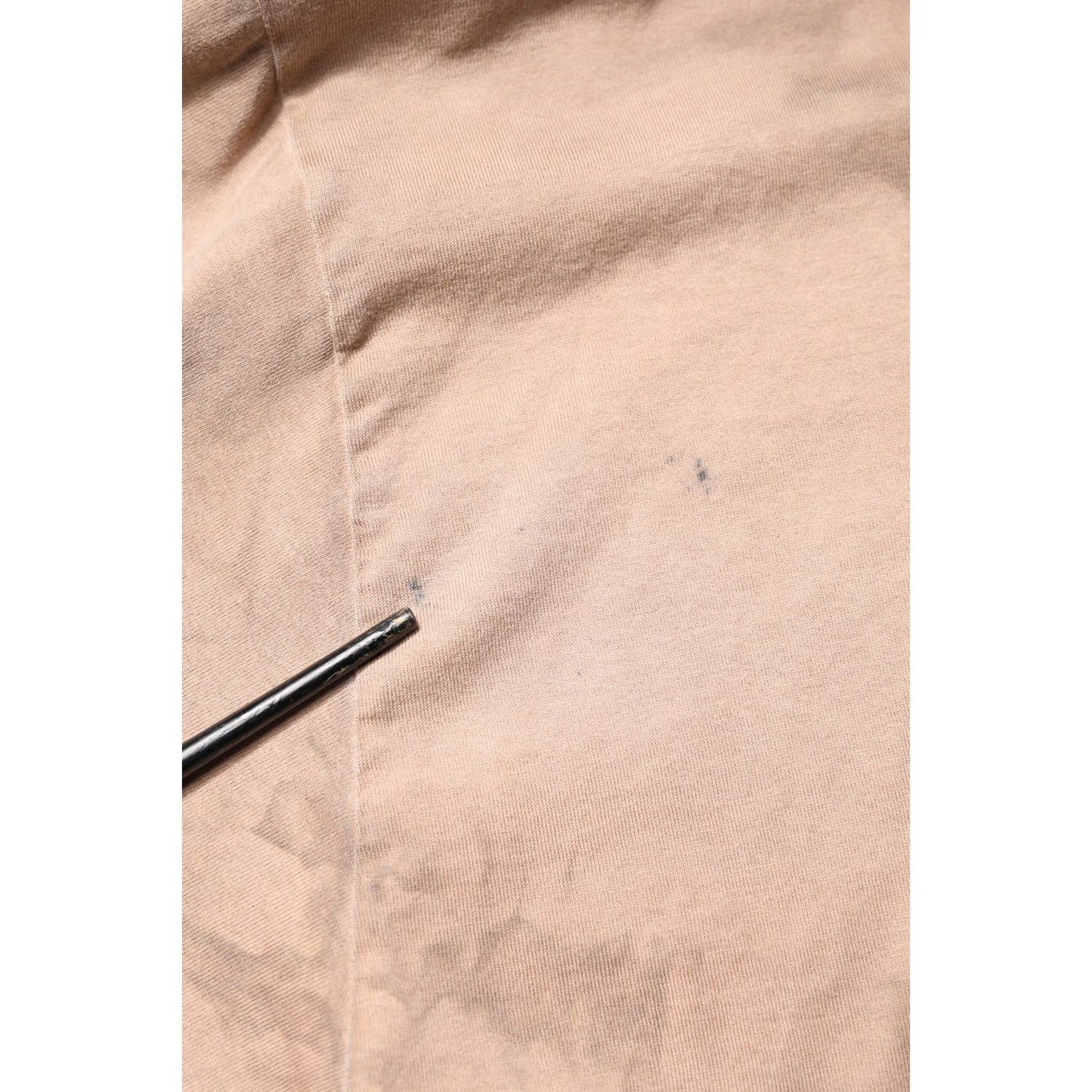 Dolce & Gabbana Beige Tie Dye Logo Print Cropped T-shirt THS90365-50