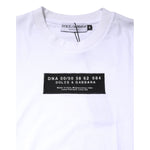 Dolce & Gabbana White Cotton Logo Patch Crew Neck T-shirt TSH90336-46