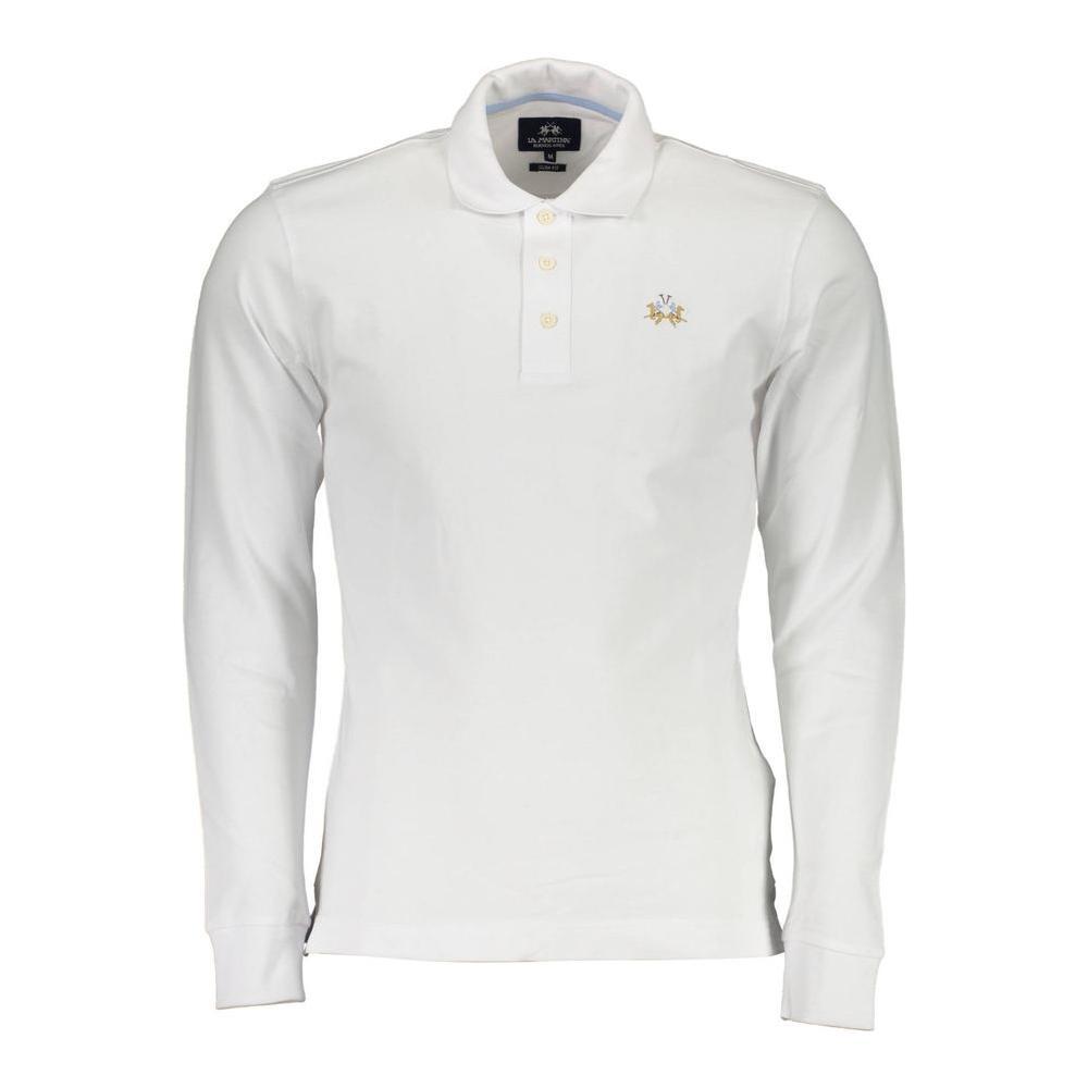 La Martina Elegant Slim Fit Polo with Embroidery Details LA-27614-L