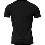 Dolce & Gabbana Black Cotton Short Sleeves Round Neck T-shirt