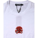 Dolce & Gabbana White DG LOVE Patch Short Sleeves T-shirt