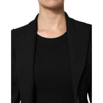 Les Hommes Black Polyester Single Breasted Trench Coat Jacket