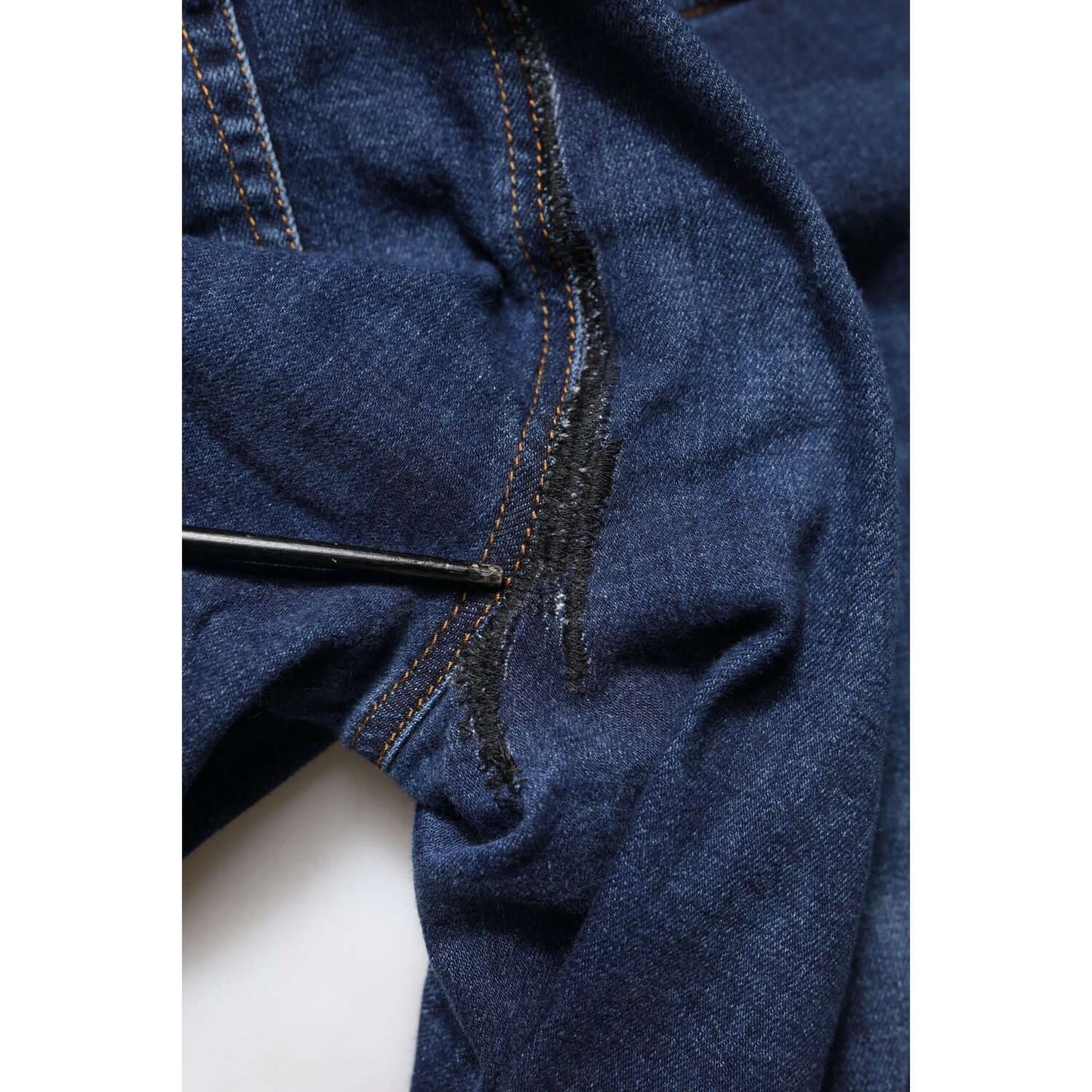 Dolce & Gabbana Blue Cotton High Waisted Cropped Denim Jeans PAN76165-44