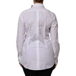 Dolce & Gabbana White Cotton Floral Embellished Shirt Top TSH878620-40