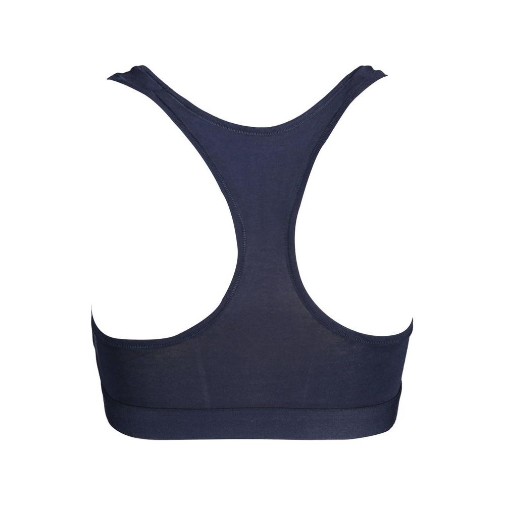 Tommy Hilfiger Blue Cotton Women Sports Bra TO-2659-XS