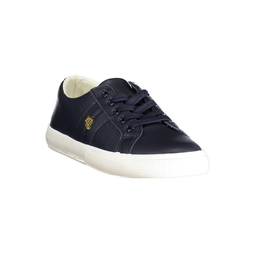 Ralph Lauren Blue Leather Women Sneaker RA-37870-EU40/US10