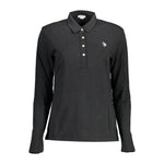 U.S. POLO ASSN. Black Cotton Women Polo Shirt US-16971-XL