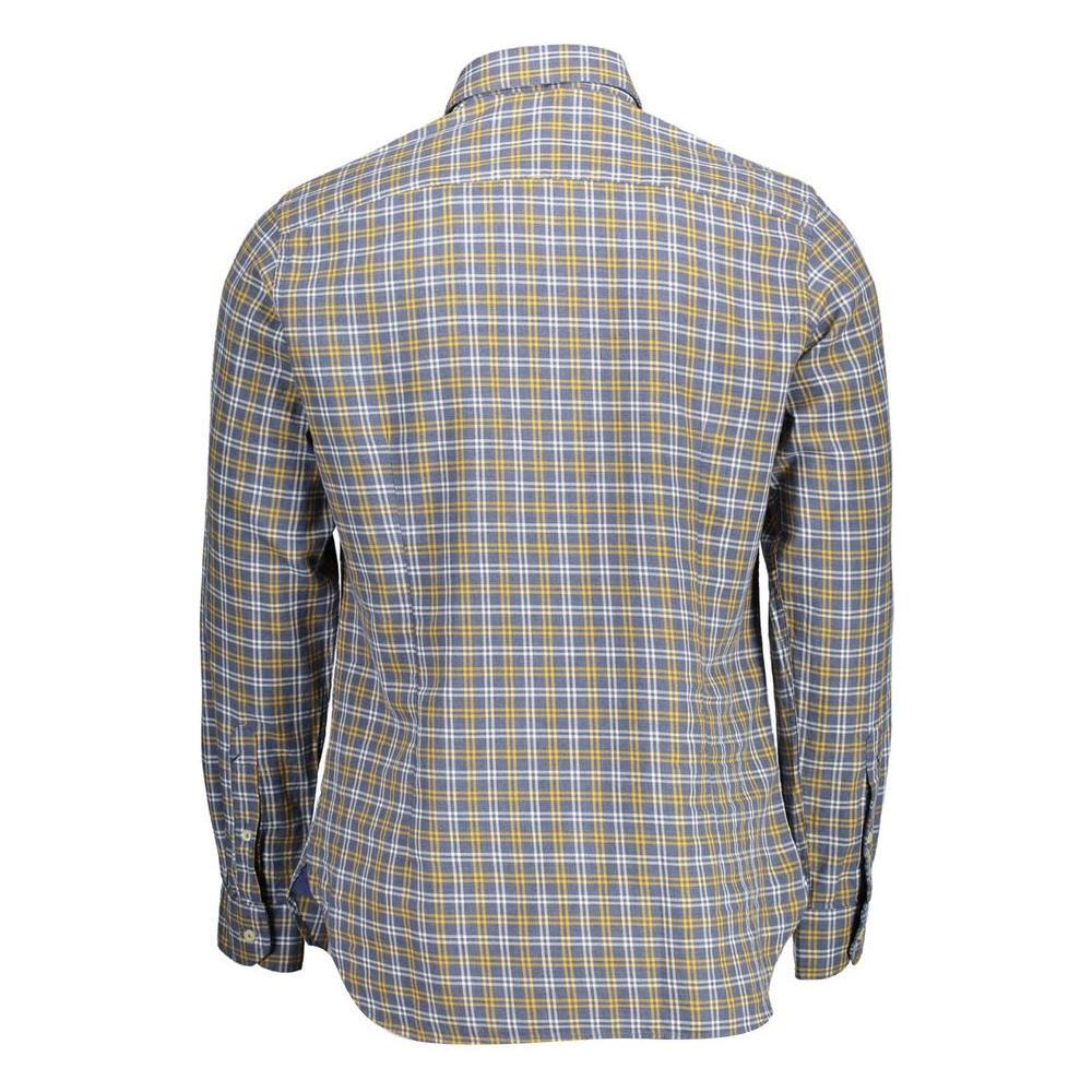 U.S. POLO ASSN. Blue Cotton Men Shirt US-16877-L