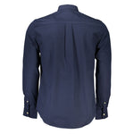 North Sails Blue Cotton Men Shirt NO-23644-S
