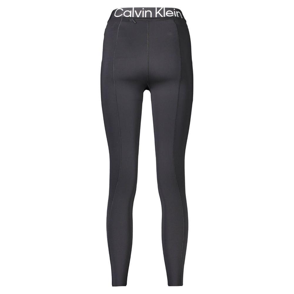 Calvin Klein Black Polyester Women Leggings CA-19027-XL