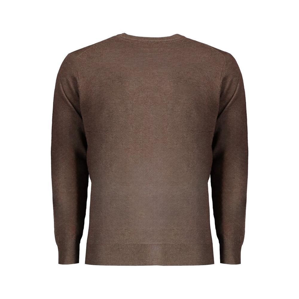 Norway 1963 Brown Wool Men Sweater NO-32033-3XL