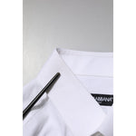 Dolce & Gabbana White Cotton MARTINI Long Sleeve Dress Shirt TSH906895-37