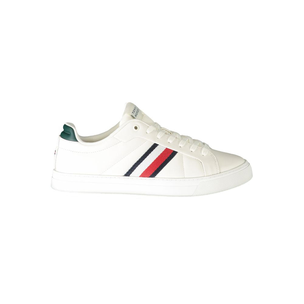 Tommy Hilfiger White Leather Men Sneaker TO-31960-EU44/US11