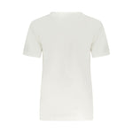 Converse White Cotton Women T-Shirt CO-38355-XS