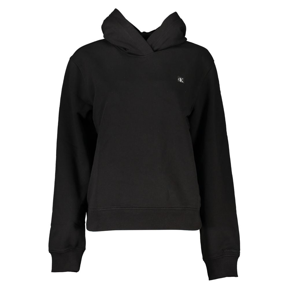 Calvin Klein Elegant Hooded Sweatshirt in Timeless Black CA-26974-XS
