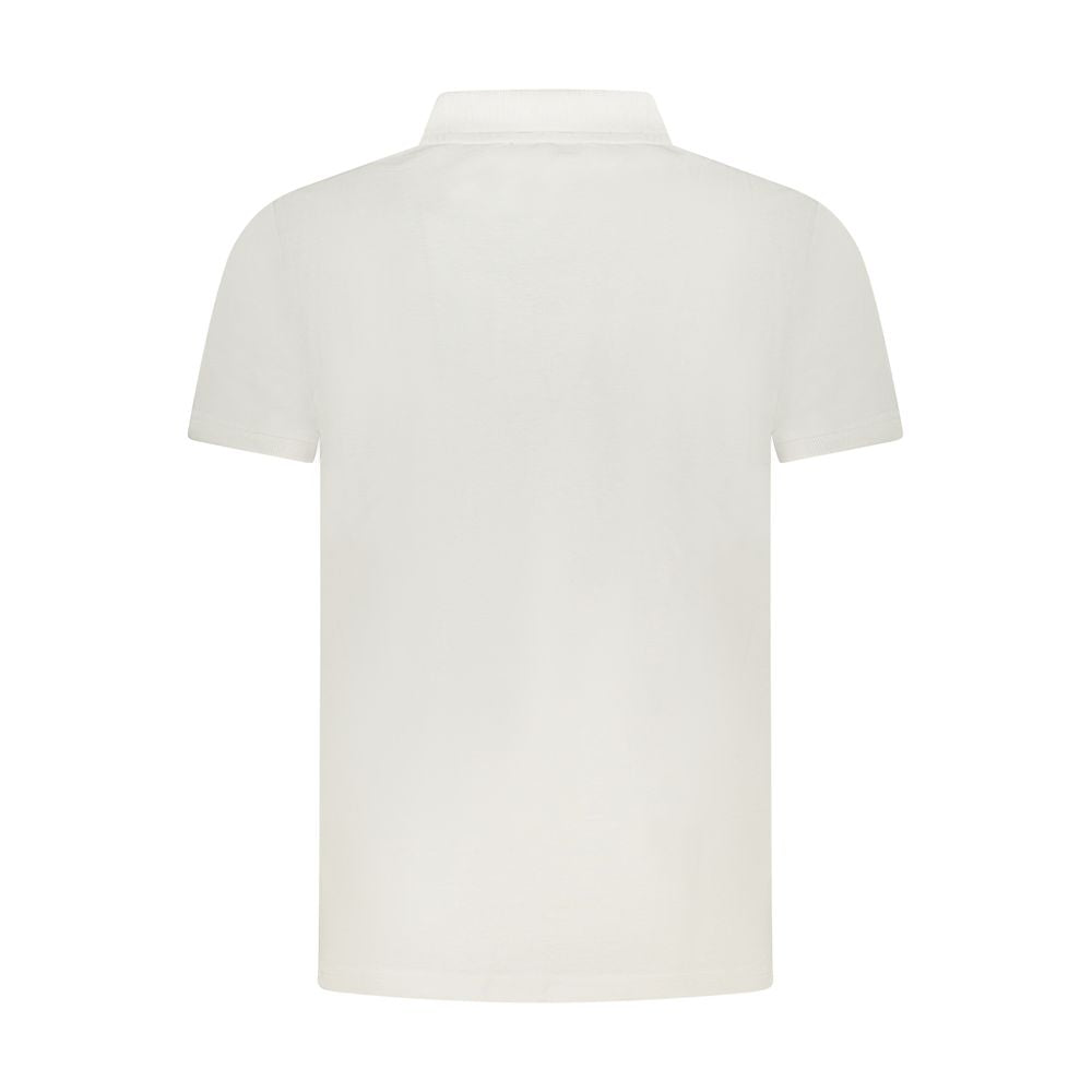 Cavalli Class White Cotton Men Polo Shirt CA-36686-M