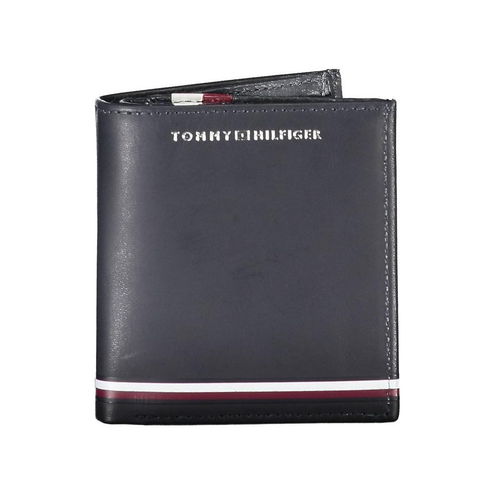Tommy Hilfiger Blue Leather Men Wallet