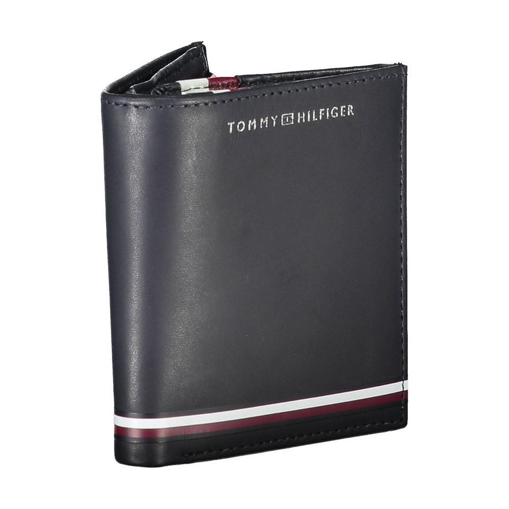 Tommy Hilfiger Blue Leather Men Wallet