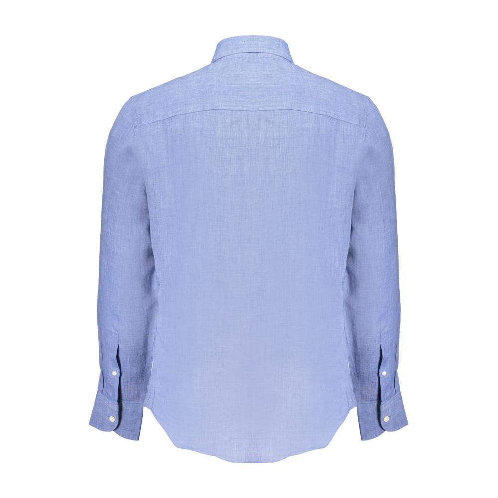 North Sails Blue Linen Shirt NO-29884-S