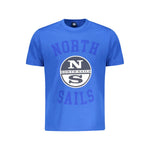 North Sails Blue Cotton Men T-Shirt NO-35323-S