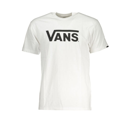 Vans White Cotton Men T-Shirt