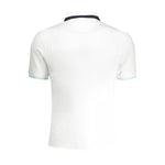La Martina White Cotton Polo Shirt LA-30436-M