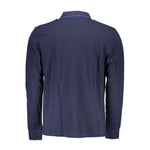 North Sails Blue Cotton Men Polo Shirt NO-23372-M