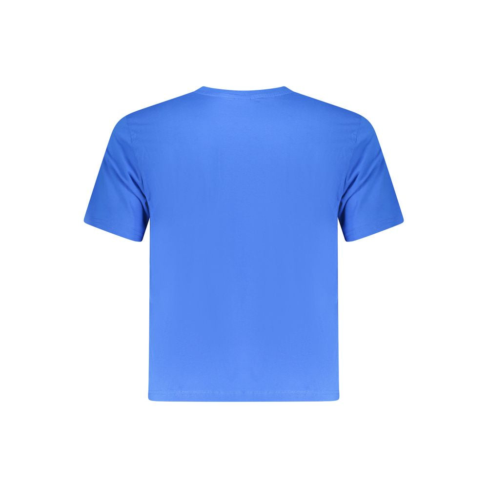 Back view of North Sails Blue Cotton Men T-Shirt showing vibrant color and soft fabric.