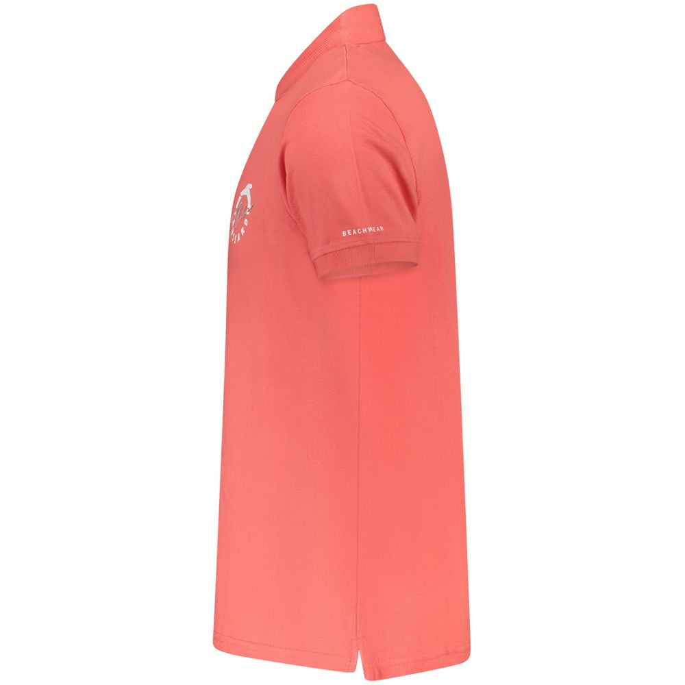 Trussardi Pink Cotton Men Polo Shirt TR-36620-S