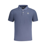 North Sails Blue Cotton Men Polo Shirt NO-33982-S