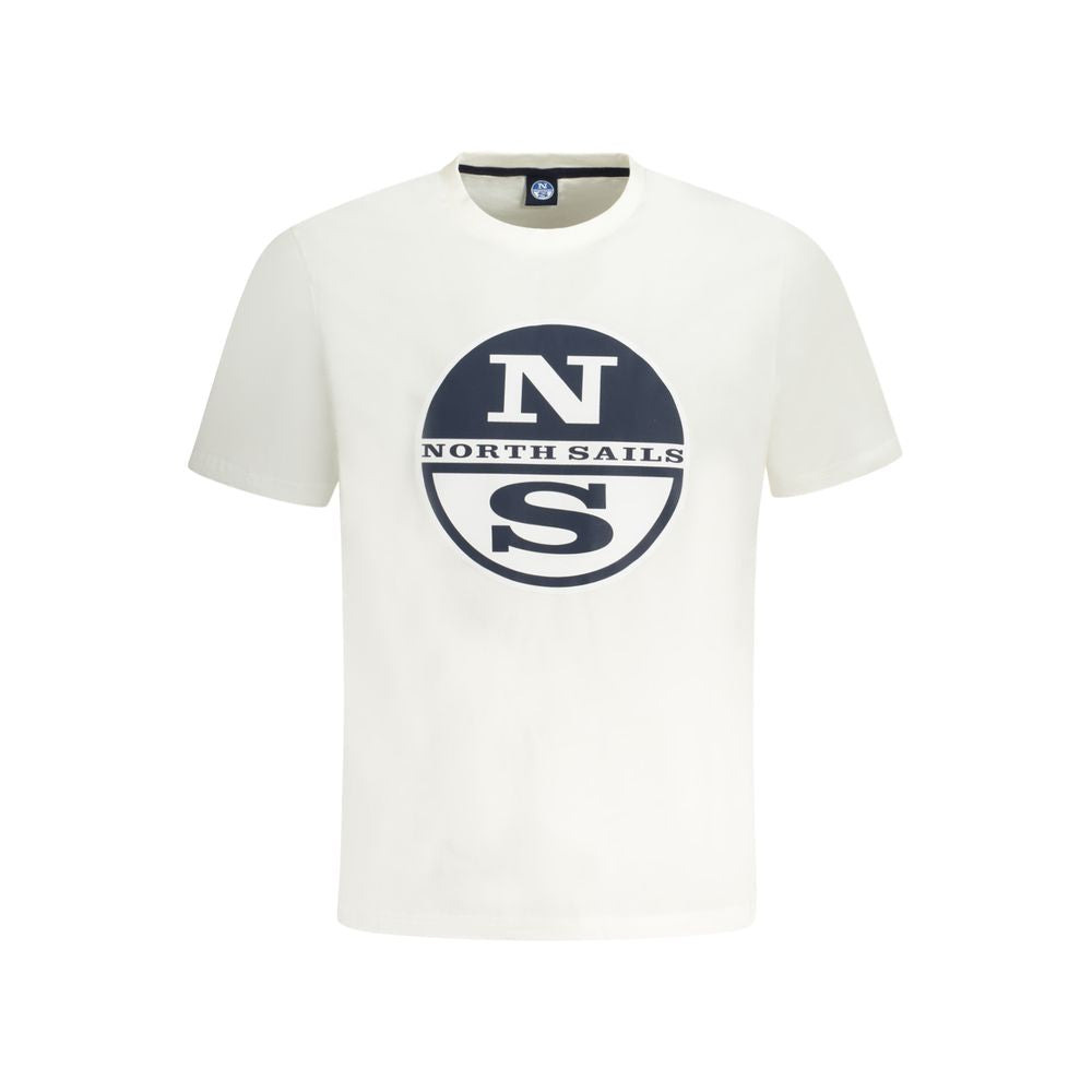 North Sails White Cotton Men T-Shirt NO-33993-S