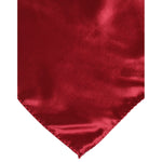 Dolce & Gabbana Red Solid Satin Silk Square Handkerchief Scarf MS7244