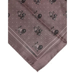 Dolce & Gabbana Brown Animal Print Square Foulard Scarf