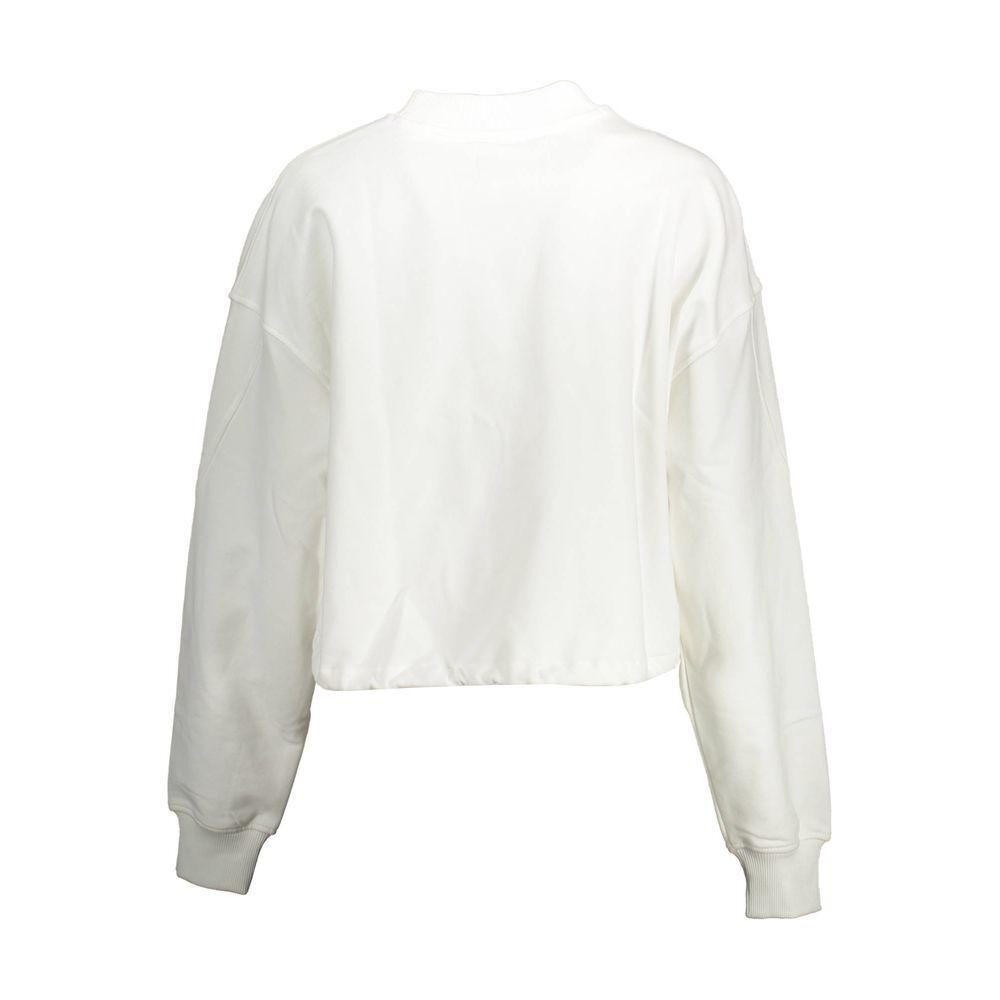 Calvin Klein White Cotton Women Sweater CA-10920-XL