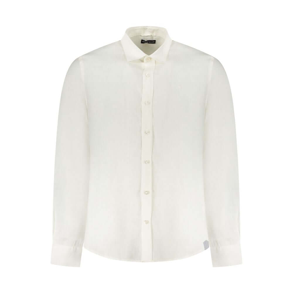 North Sails White Linen Shirt NO-38894-S